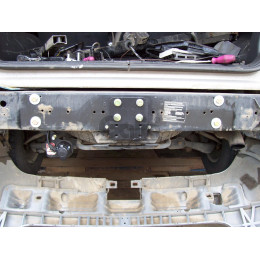 M029A GALIA Полностью оцинкованный фаркоп на Mercedes M-Class w163 1998-2005 (запасное колесо под бампером). Подрозетник убирается за бампер. Тип шара: F. Без вы