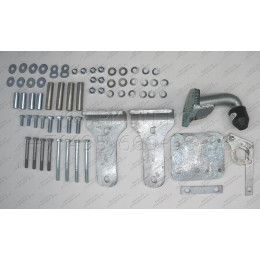 M029A GALIA Полностью оцинкованный фаркоп на Mercedes M-Class w163 1998-2005 (запасное колесо под бампером). Подрозетник убирается за бампер. Тип шара: F. Без вы