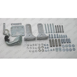 M029A GALIA Полностью оцинкованный фаркоп на Mercedes M-Class w163 1998-2005 (запасное колесо под бампером). Подрозетник убирается за бампер. Тип шара: F. Без вы
