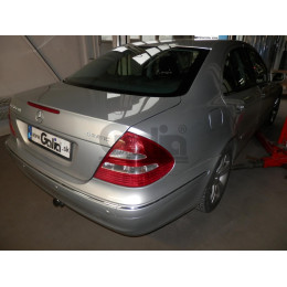 M104A GALIA Полностью оцинкованный фаркоп на Mercedes E-Class w211 седан 2002-2009. Подрозетник убирается за бампер. Тип шара: A. Без выреза бампера. Нагрузки: 22