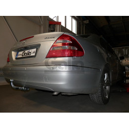M104A GALIA Полностью оцинкованный фаркоп на Mercedes E-Class w211 седан 2002-2009. Подрозетник убирается за бампер. Тип шара: A. Без выреза бампера. Нагрузки: 22