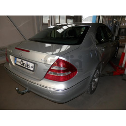 M104A GALIA Полностью оцинкованный фаркоп на Mercedes E-Class w211 седан 2002-2009. Подрозетник убирается за бампер. Тип шара: A. Без выреза бампера. Нагрузки: 22