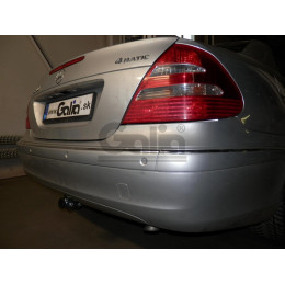 M104A GALIA Полностью оцинкованный фаркоп на Mercedes E-Class w211 седан 2002-2009. Подрозетник убирается за бампер. Тип шара: A. Без выреза бампера. Нагрузки: 22