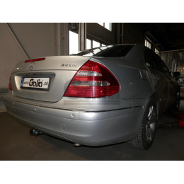 M104A GALIA Полностью оцинкованный фаркоп на Mercedes E-Class w211 седан 2002-2009. Подрозетник убирается за бампер. Тип шара: A. Без выреза бампера. Нагрузки: 22