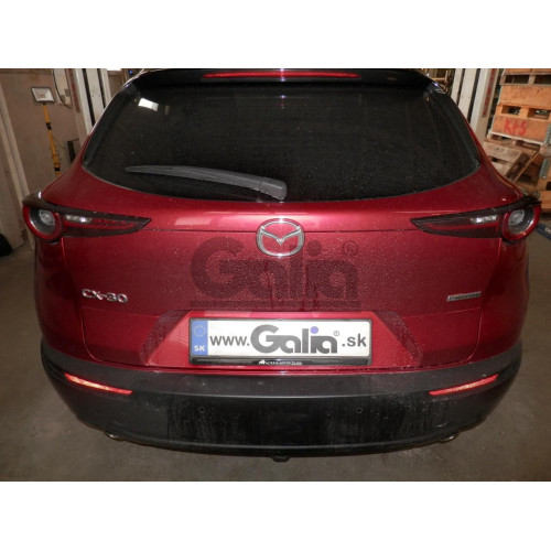 M143A GALIA Полностью оцинкованный фаркоп на Mazda CX-30 2019-. Тип шара: A. Невидимый вырез бампера. Нагрузки: 1600/80 кг, масса фаркопа 15,52 кг