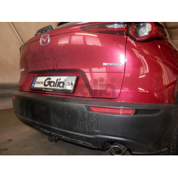 M143A GALIA Полностью оцинкованный фаркоп на Mazda CX-30 2019-. Тип шара: A. Невидимый вырез бампера. Нагрузки: 1600/80 кг, масса фаркопа 15,52 кг