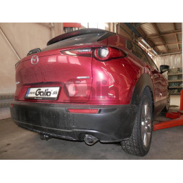 M143A GALIA Полностью оцинкованный фаркоп на Mazda CX-30 2019-. Тип шара: A. Невидимый вырез бампера. Нагрузки: 1600/80 кг, масса фаркопа 15,52 кг