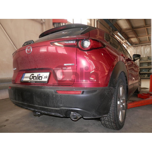 M143A GALIA Полностью оцинкованный фаркоп на Mazda CX-30 2019-. Тип шара: A. Невидимый вырез бампера. Нагрузки: 1600/80 кг, масса фаркопа 15,52 кг
