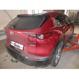 M143A GALIA Полностью оцинкованный фаркоп на Mazda CX-30 2019-. Тип шара: A. Невидимый вырез бампера. Нагрузки: 1600/80 кг, масса фаркопа 15,52 кг