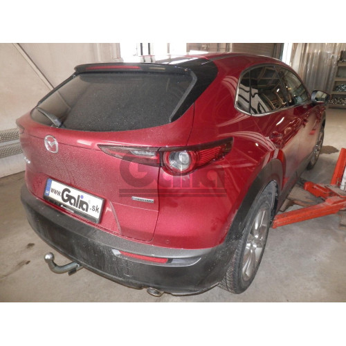 M143A GALIA Полностью оцинкованный фаркоп на Mazda CX-30 2019-. Тип шара: A. Невидимый вырез бампера. Нагрузки: 1600/80 кг, масса фаркопа 15,52 кг