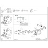 M143A GALIA Полностью оцинкованный фаркоп на Mazda CX-30 2019-. Тип шара: A. Невидимый вырез бампера. Нагрузки: 1600/80 кг, масса фаркопа 15,52 кг