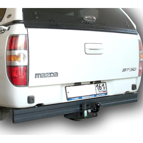 M305-FC Лидер-плюс ТСУ для Mazda BT-50 2007-2012, Ford Ranger 2007-2012 без выреза бампера. Нагрузки: 1200/50 кг, масса фаркопа 25,28 кг (без электрики в комплекте)