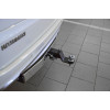 MPS-08-991124.00 PT GROUP Фаркоп с нержавеющей накладкой на Mitsubishi Pajero Sport дорестайл 2016-2021 без подрезки бампера. Тип шара: E (легкосъемный шар под квадрат). Нагрузки: 3200/115 кг, масса фаркопа 20,7 кг (без электрики в комплекте)