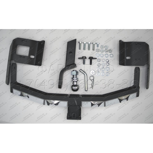 MPS-08-991124.00 PT GROUP Фаркоп с нержавеющей накладкой на Mitsubishi Pajero Sport дорестайл 2016-2021 без подрезки бампера. Тип шара: E (легкосъемный шар под квадрат). Нагрузки: 3200/115 кг, масса фаркопа 20,7 кг (без электрики в комплекте)