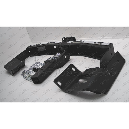 MPS-08-991124.00 PT GROUP Фаркоп с нержавеющей накладкой на Mitsubishi Pajero Sport дорестайл 2016-2021 без подрезки бампера. Тип шара: E (легкосъемный шар под квадрат). Нагрузки: 3200/115 кг, масса фаркопа 20,7 кг (без электрики в комплекте)