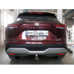 N060C GALIA Полностью оцинкованный фаркоп на Nissan Qashqai 2021-. Тип шара: C (горизонтальный съемный). Установка без выреза бампера. Нагрузки: 2000/100 кг, ма