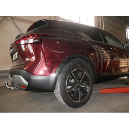 N060C GALIA Полностью оцинкованный фаркоп на Nissan Qashqai 2021-. Тип шара: C (горизонтальный съемный). Установка без выреза бампера. Нагрузки: 2000/100 кг, ма