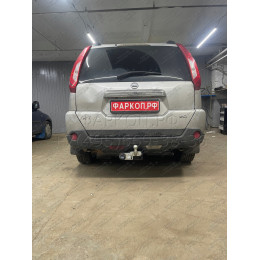 N103-F Лидер-плюс ТСУ для Nissan X-Trail 2007-2014 без выреза бампера. Нагрузки: 2000/100 кг, масса фаркопа 23,42 кг (без электрики в комплекте)