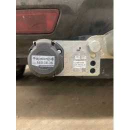 N103-F Лидер-плюс ТСУ для Nissan X-Trail 2007-2014 без выреза бампера. Нагрузки: 2000/100 кг, масса фаркопа 23,42 кг (без электрики в комплекте)