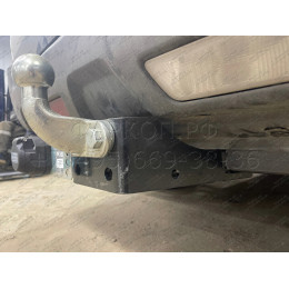 N103-F Лидер-плюс ТСУ для Nissan X-Trail 2007-2014 без выреза бампера. Нагрузки: 2000/100 кг, масса фаркопа 23,42 кг (без электрики в комплекте)