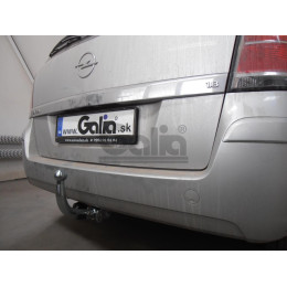 O052C GALIA Полностью оцинкованный фаркоп на Opel Zafira B 2005-2012. Тип шара: C (горизонтальный съемный). Невидимый вырез бампера. Нагрузки: 1500/75 кг, масса 