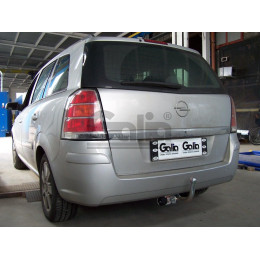 O052C GALIA Полностью оцинкованный фаркоп на Opel Zafira B 2005-2012. Тип шара: C (горизонтальный съемный). Невидимый вырез бампера. Нагрузки: 1500/75 кг, масса 