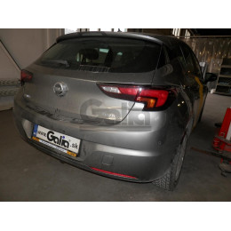 O067C GALIA Полностью оцинкованный фаркоп на Opel Astra K хетчбек 5 дверей 2015-2021. Подрозетник убирается за бампер. Тип шара: C (горизонтальный съемный). 