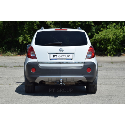 OPA-06-991122.00 PT GROUP Фаркоп на Opel Antara 2006-2017 без подрезки бампера. Тип шара: E (легкосъемный шар под квадрат). Нагрузки: 2000/150 кг, масса фаркопа 15,1 кг (без электрики в комплекте)