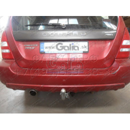 S072A GALIA Полностью оцинкованный фаркоп на Subaru Forester 1997-2008. Подрозетник убирается за бампер. Тип шара: A. Без выреза бампера. Нагрузки: 2100/85 кг, ма