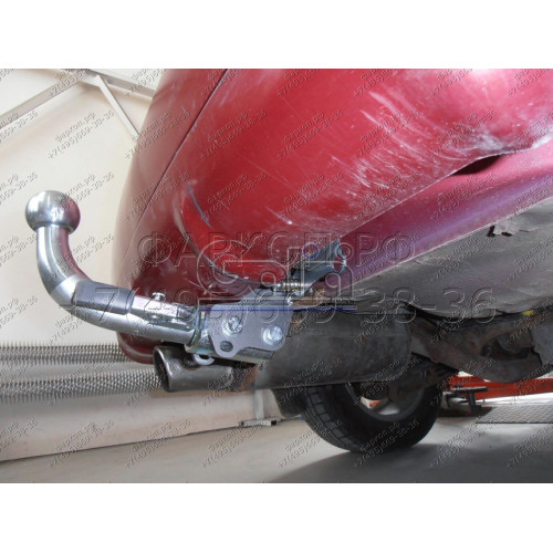 S072A GALIA Полностью оцинкованный фаркоп на Subaru Forester 1997-2008. Подрозетник убирается за бампер. Тип шара: A. Без выреза бампера. Нагрузки: 2100/85 кг, масса фаркопа 16,42 кг