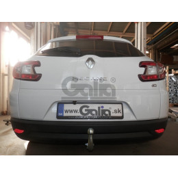 R074A GALIA Полностью оцинкованный фаркоп на Renault Megane II 2003-2008 (classic) седан/универсал, Megane III универсал 2008-2016. Подрозетник убирается за бампер. Тип ш