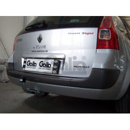 R074A GALIA Полностью оцинкованный фаркоп на Renault Megane II 2003-2008 (classic) седан/универсал, Megane III универсал 2008-2016. Подрозетник убирается за бампер. Тип ш