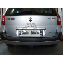 R074A GALIA Полностью оцинкованный фаркоп на Renault Megane II 2003-2008 (classic) седан/универсал, Megane III универсал 2008-2016. Подрозетник убирается за бампер. Тип ш
