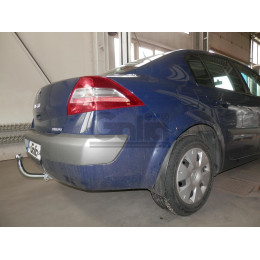 R074A GALIA Полностью оцинкованный фаркоп на Renault Megane II 2003-2008 (classic) седан/универсал, Megane III универсал 2008-2016. Подрозетник убирается за бампер. Тип ш