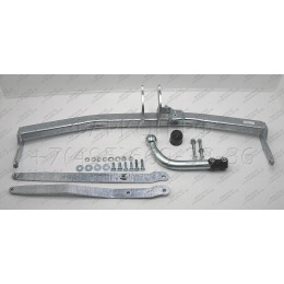 R074A GALIA Полностью оцинкованный фаркоп на Renault Megane II 2003-2008 (classic) седан/универсал, Megane III универсал 2008-2016. Подрозетник убирается за бампер. Тип ш