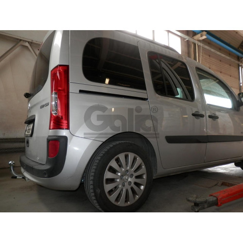 R086A GALIA Полностью оцинкованный фаркоп на Renault Kangoo 2010-2021, Mercedes Citan 2012-2021. Тип шара: A. Установка без снятия и выреза бампера. Нагрузки: 1200/75 кг, масса фаркопа 15,62 кг
