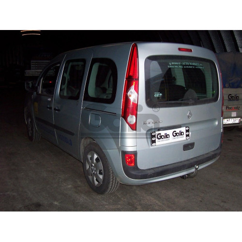 R086A GALIA Полностью оцинкованный фаркоп на Renault Kangoo 2010-2021, Mercedes Citan 2012-2021. Тип шара: A. Установка без снятия и выреза бампера. Нагрузки: 1200/75 кг, масса фаркопа 15,62 кг