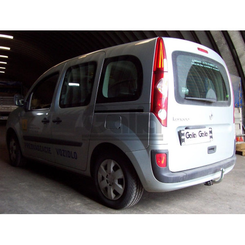 R086A GALIA Полностью оцинкованный фаркоп на Renault Kangoo 2010-2021, Mercedes Citan 2012-2021. Тип шара: A. Установка без снятия и выреза бампера. Нагрузки: 1200/75 кг, масса фаркопа 15,62 кг