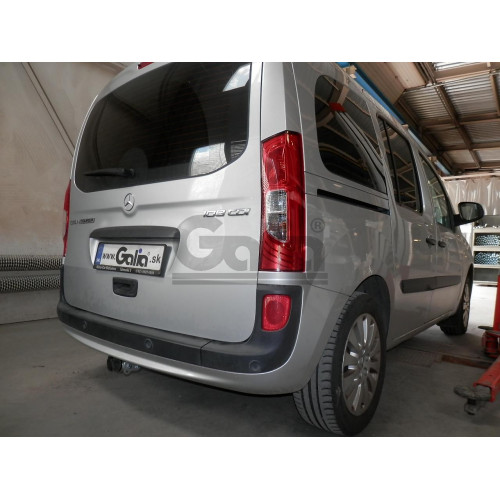 R086A GALIA Полностью оцинкованный фаркоп на Renault Kangoo 2010-2021, Mercedes Citan 2012-2021. Тип шара: A. Установка без снятия и выреза бампера. Нагрузки: 1200/75 кг, масса фаркопа 15,62 кг