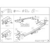 R086A GALIA Полностью оцинкованный фаркоп на Renault Kangoo 2010-2021, Mercedes Citan 2012-2021. Тип шара: A. Установка без снятия и выреза бампера. Нагрузки: 1200/75 кг, масса фаркопа 15,62 кг