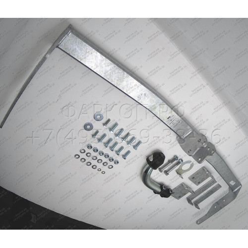 R086A GALIA Полностью оцинкованный фаркоп на Renault Kangoo 2010-2021, Mercedes Citan 2012-2021. Тип шара: A. Установка без снятия и выреза бампера. Нагрузки: 1200/75 кг, масса фаркопа 15,62 кг