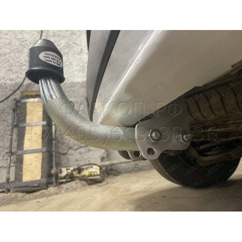 R086A GALIA Полностью оцинкованный фаркоп на Renault Kangoo 2010-2021, Mercedes Citan 2012-2021. Тип шара: A. Установка без снятия и выреза бампера. Нагрузки: 1200/75 кг, масса фаркопа 15,62 кг