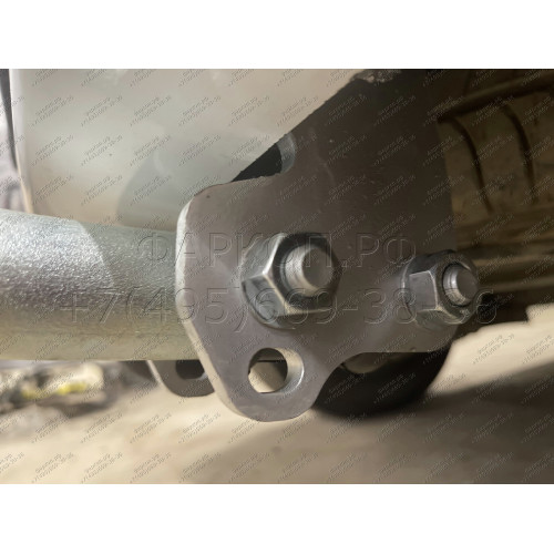 R086A GALIA Полностью оцинкованный фаркоп на Renault Kangoo 2010-2021, Mercedes Citan 2012-2021. Тип шара: A. Установка без снятия и выреза бампера. Нагрузки: 1200/75 кг, масса фаркопа 15,62 кг
