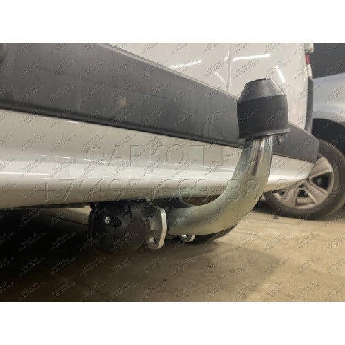 R086A GALIA Полностью оцинкованный фаркоп на Renault Kangoo 2010-2021, Mercedes Citan 2012-2021. Тип шара: A. Установка без снятия и выреза бампера. Нагрузки: 1200/75 кг, масса фаркопа 15,62 кг