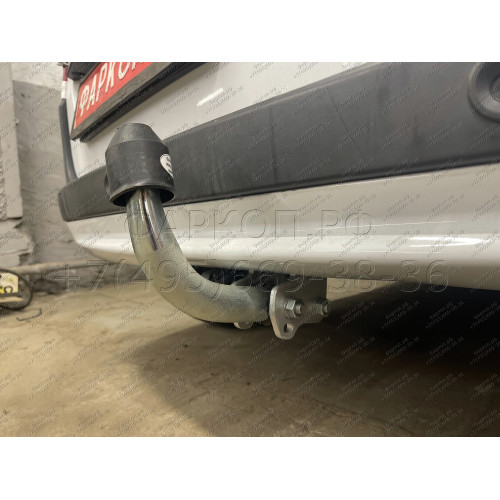 R086A GALIA Полностью оцинкованный фаркоп на Renault Kangoo 2010-2021, Mercedes Citan 2012-2021. Тип шара: A. Установка без снятия и выреза бампера. Нагрузки: 1200/75 кг, масса фаркопа 15,62 кг