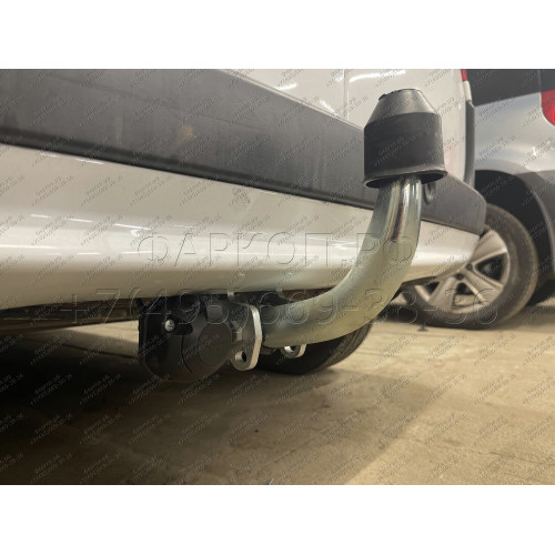 R086A GALIA Полностью оцинкованный фаркоп на Renault Kangoo 2010-2021, Mercedes Citan 2012-2021. Тип шара: A. Установка без снятия и выреза бампера. Нагрузки: 1200/75 кг, масса фаркопа 15,62 кг