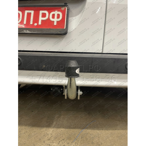 R086A GALIA Полностью оцинкованный фаркоп на Renault Kangoo 2010-2021, Mercedes Citan 2012-2021. Тип шара: A. Установка без снятия и выреза бампера. Нагрузки: 1200/75 кг, масса фаркопа 15,62 кг