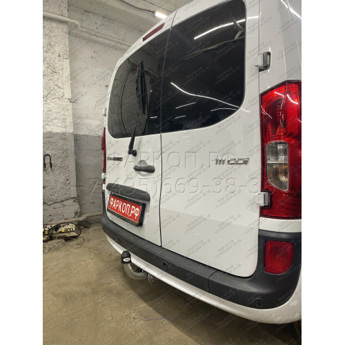 R086A GALIA Полностью оцинкованный фаркоп на Renault Kangoo 2010-2021, Mercedes Citan 2012-2021. Тип шара: A. Установка без снятия и выреза бампера. Нагрузки: 1200/75 кг, масса фаркопа 15,62 кг