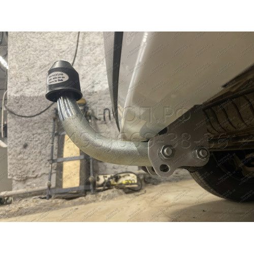 R086A GALIA Полностью оцинкованный фаркоп на Renault Kangoo 2010-2021, Mercedes Citan 2012-2021. Тип шара: A. Установка без снятия и выреза бампера. Нагрузки: 1200/75 кг, масса фаркопа 15,62 кг