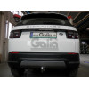 R107C GALIA Полностью оцинкованный фаркоп на Land Rover Discovery Sport 5-местная версия (с запасным колесом в багажнике) 2019-. Тип шара: C (горизонтальный съемный). Установка без выреза бампера, но с подрезкой держателя выхлопа. Нагрузки: 2200/145 кг, м